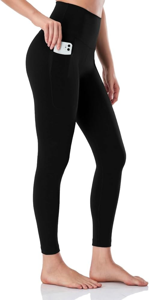HeyNuts Workout Pro/Yoga Pro 7/8 Leggings with Side Pockets for Women, High Waisted Tummy Control... | Amazon (US)