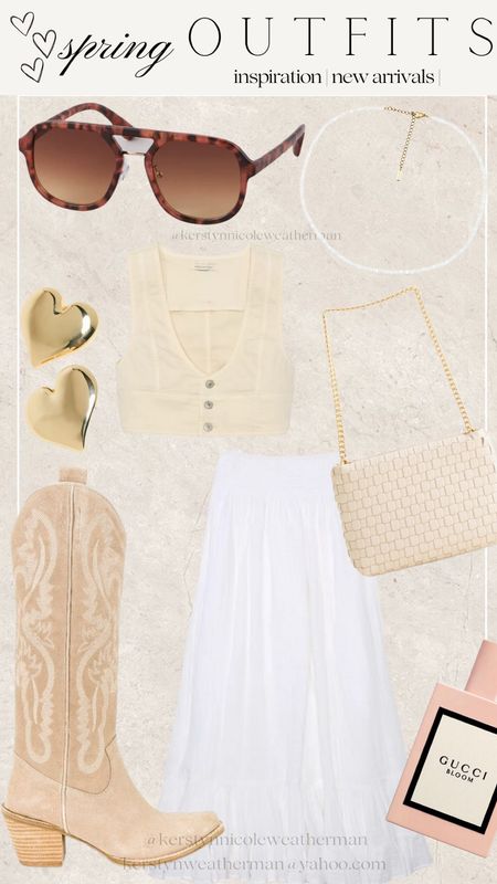Coastal cowgirl outfit inspo!

The cutest maxi white skirt!!!! I love these Jeffery Campbell boots so much! They literally go with everything! This would be a cute concert outfit idea as well!


#LTKFestival #LTKU #LTKstyletip