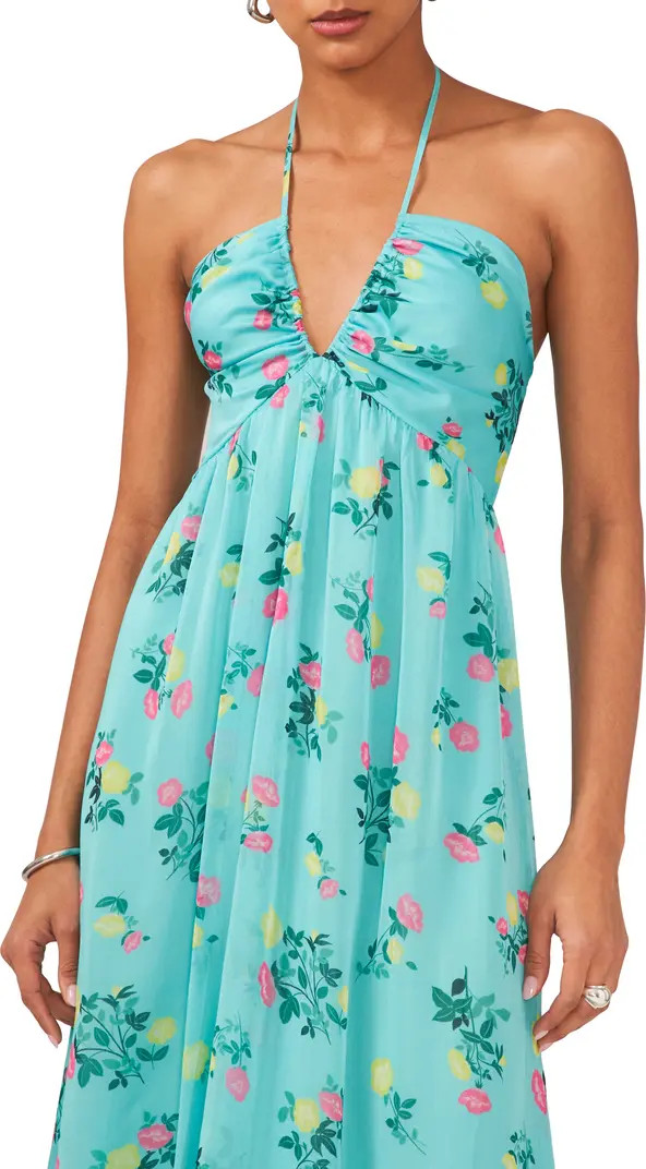 Floral Halter Maxi Dress | Nordstrom
