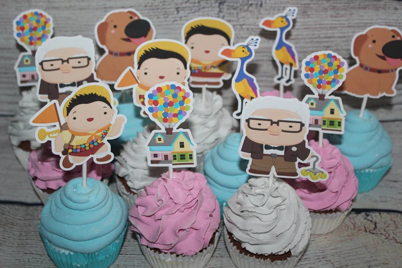 Disney's up Inspired Cupcake Toppers - Etsy | Etsy (US)