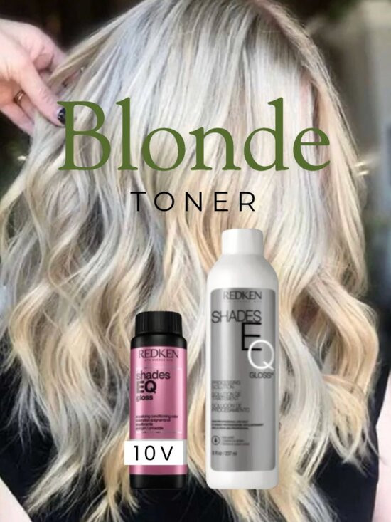 Blonde REDKEN Shades EQ Gloss Toner + Processing Solution (9V Violet Blonde Kit) | Poshmark