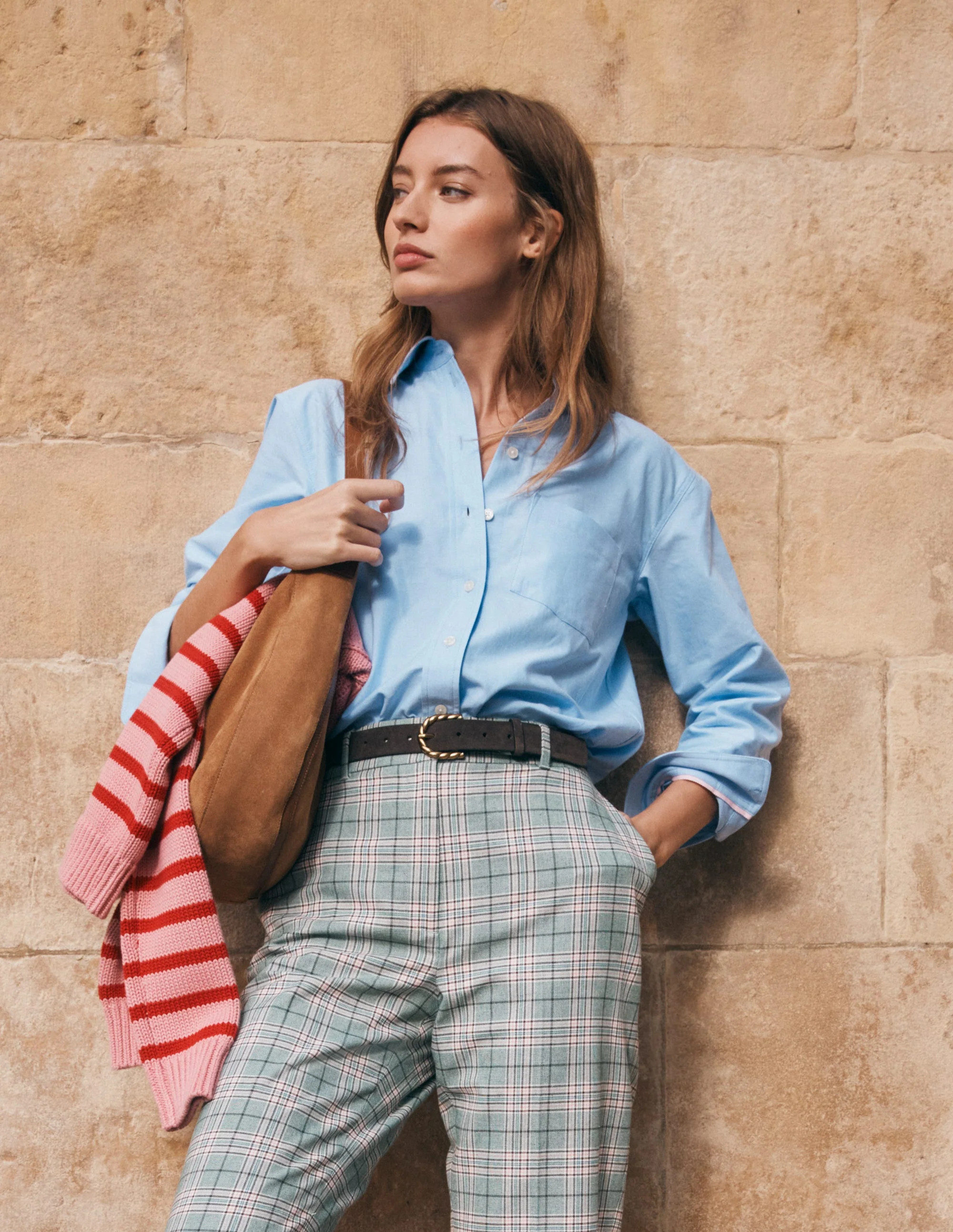 Sadie Relaxed Cotton Shirt-Blue Oxford | Boden (US)