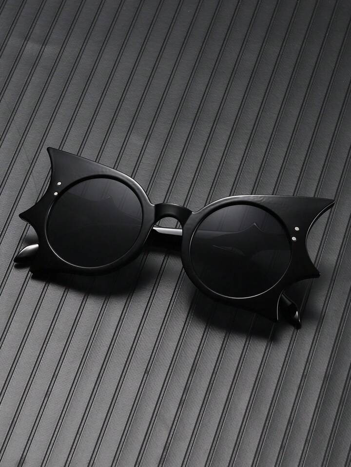 Halloween Fashion Butterfly Sunglasses For Women, With Personalized European And American Bat-sha... | SHEIN
