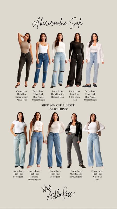 🚨 it’s that time again.. shop 20% ALL THIS DENIM from Abercrombie! 🚨😤👖 Their Curve Love line is truly *chef’s kiss* 

Denim, Jeans, Spring Outfit, Sale Alert 

#LTKsalealert