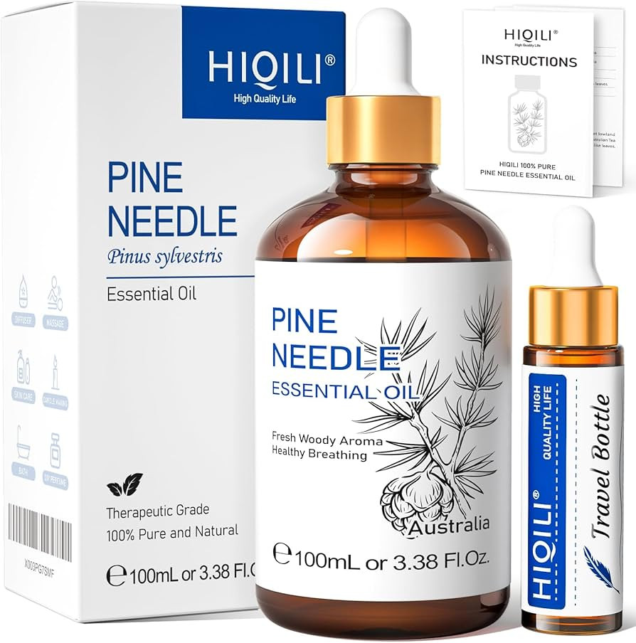HIQILI Pine Essential Oil,100% Pure Natural Premium Quality,for Diffuser Skin Candle Making - 3.3... | Amazon (US)