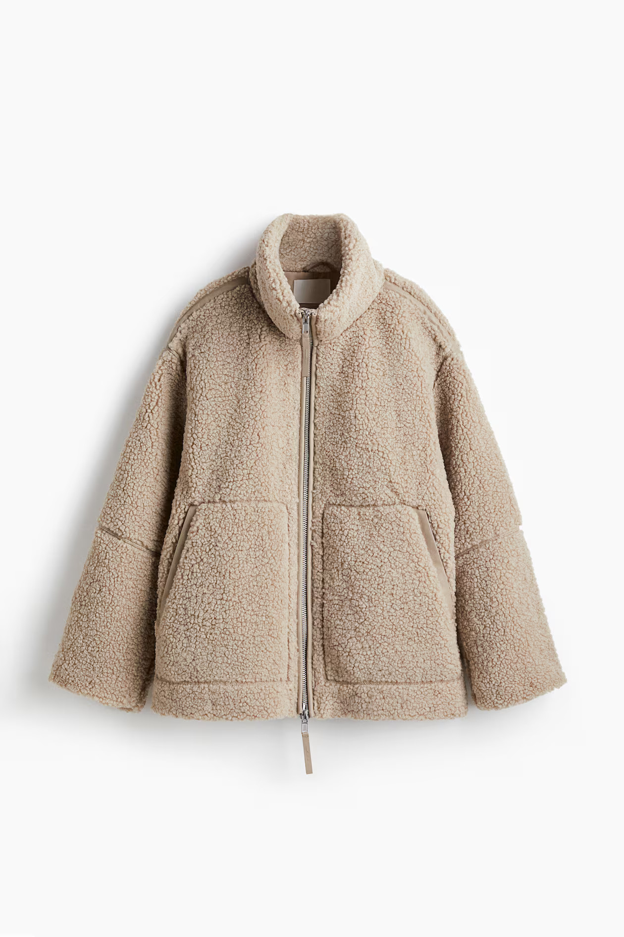 Loose-Fit Teddy Fleece Jacket | H&M (US + CA)