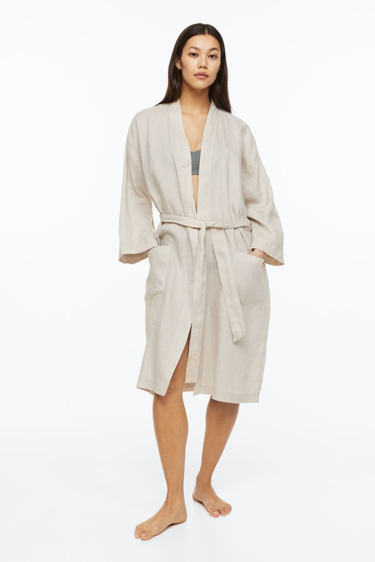 Washed Linen Bathrobe | H&M (US + CA)