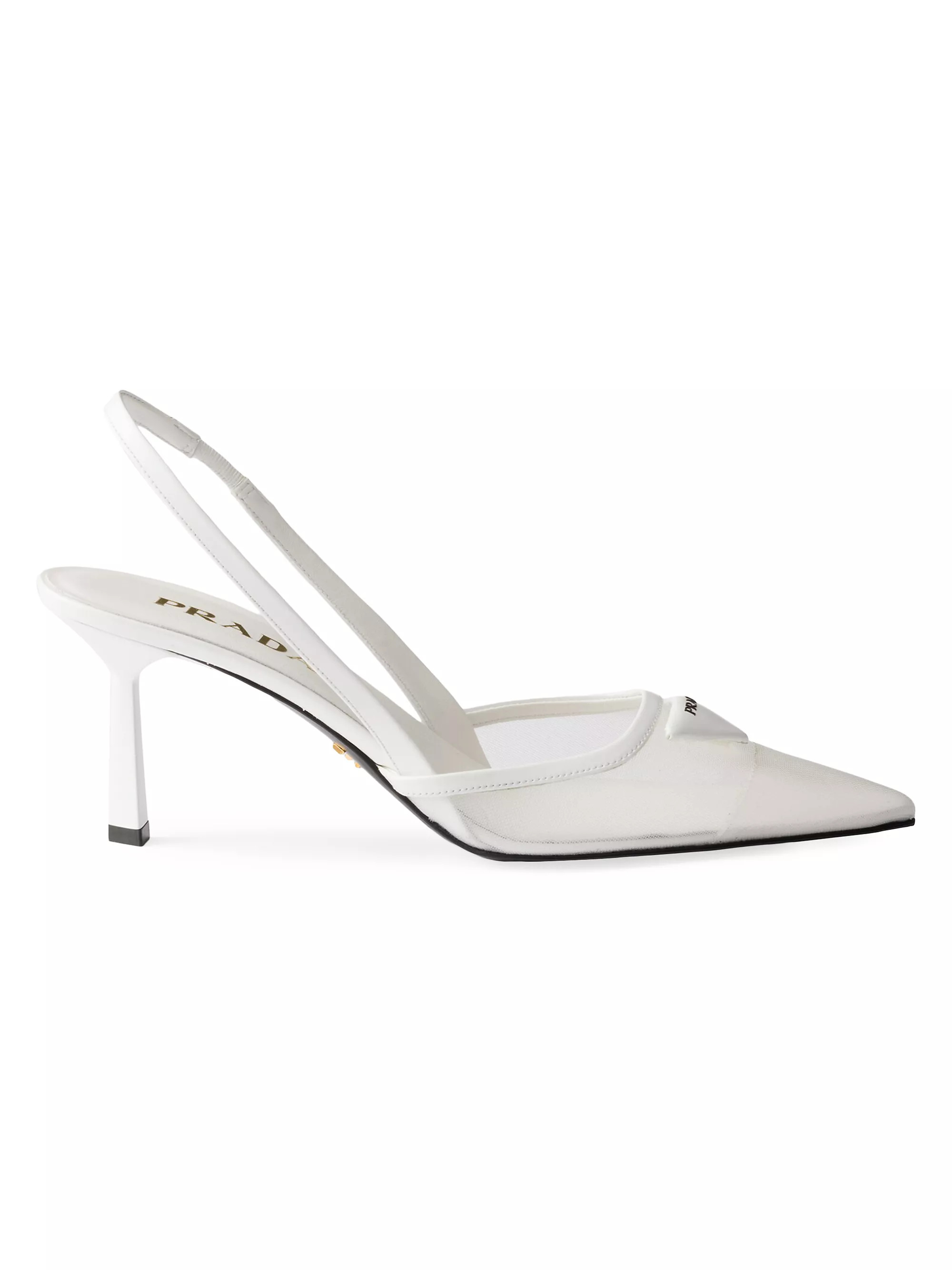 Mesh Fabric Slingback Pumps | Saks Fifth Avenue