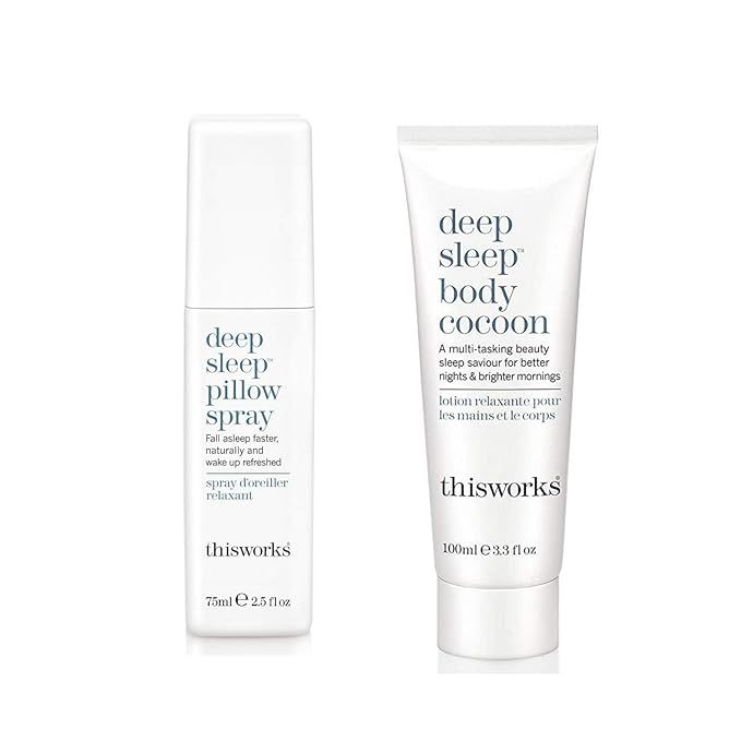 thisworks Set: Deep Sleep Pillow Spray (75ml) & Deep Sleep Body Cocoon (100ml) | Amazon (US)
