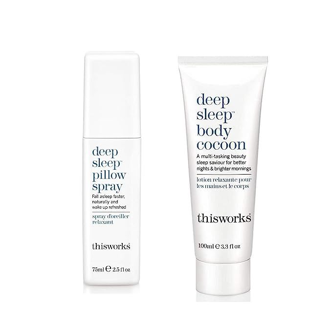 thisworks Set: Deep Sleep Pillow Spray (75ml) & Deep Sleep Body Cocoon (100ml) | Amazon (US)