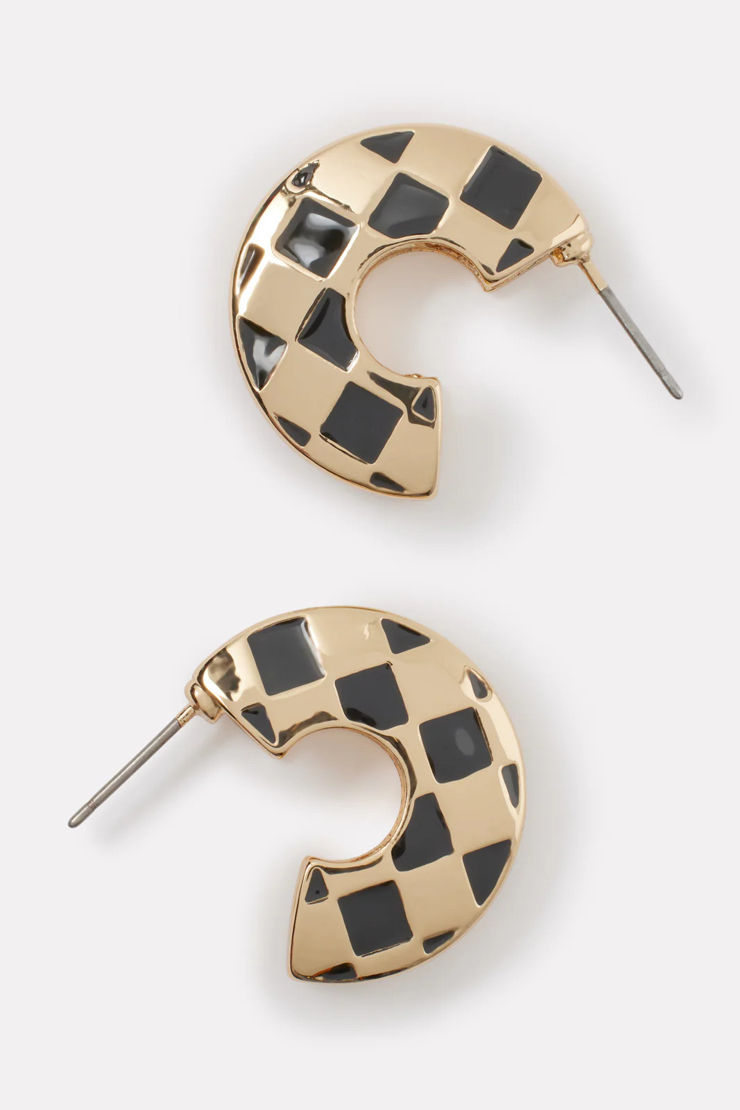 Taryn Checkered Hoops | Evereve