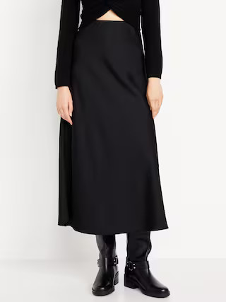 Satin Maxi Skirt | Old Navy (US)