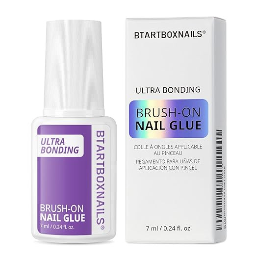 BTArtboxnails XCOATTIPS Brush on Nail Glue - Adhesive Ultra Bonding for Press Ons & Nail Tips, TP... | Amazon (US)