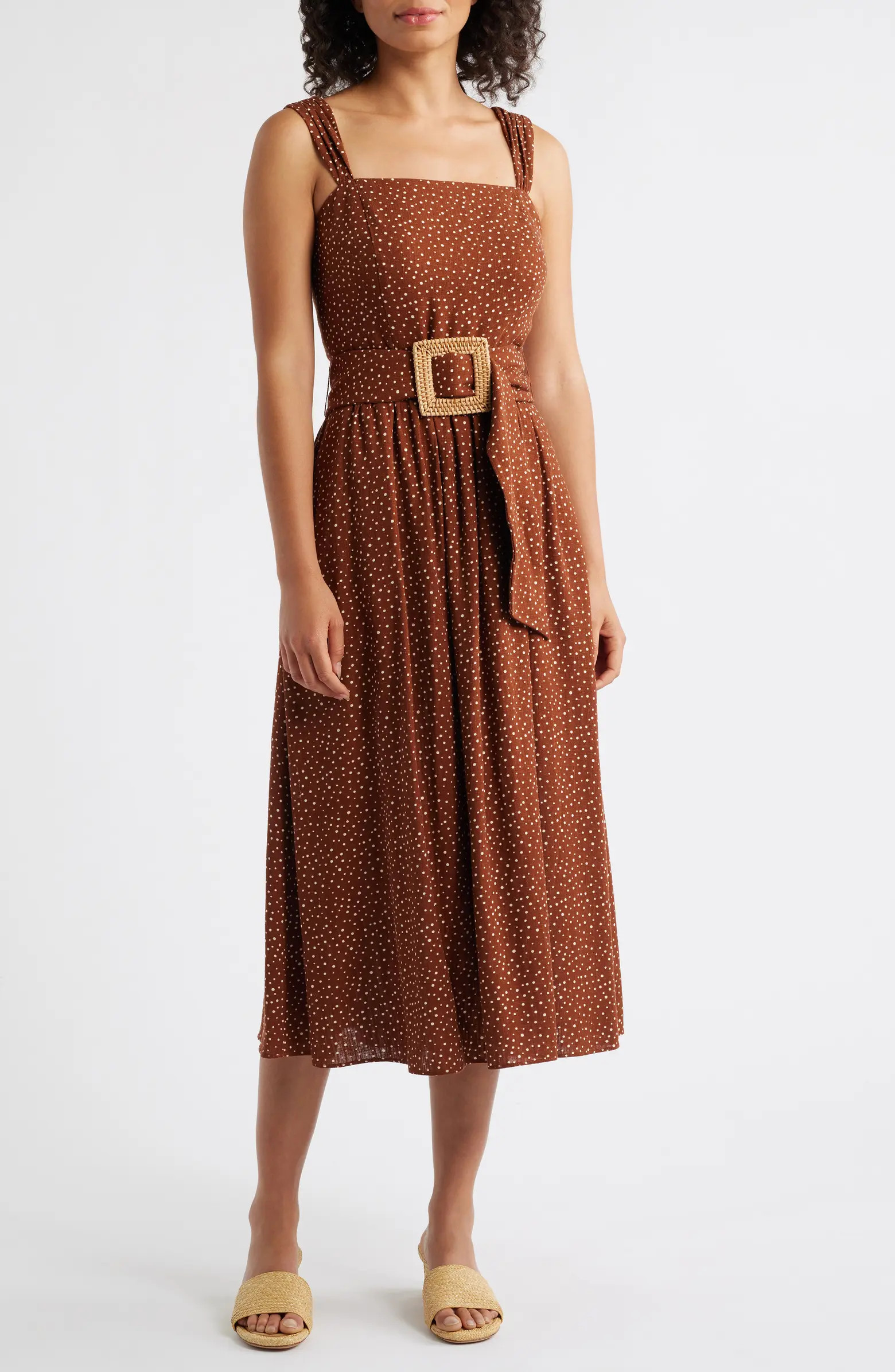 Eliza J Buckle Fit & Flare Sundress | Nordstrom | Nordstrom