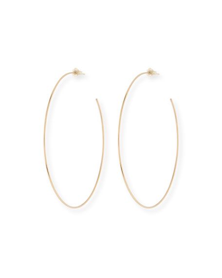Lana 14k 80mm Wire Hoop Earrings | Neiman Marcus