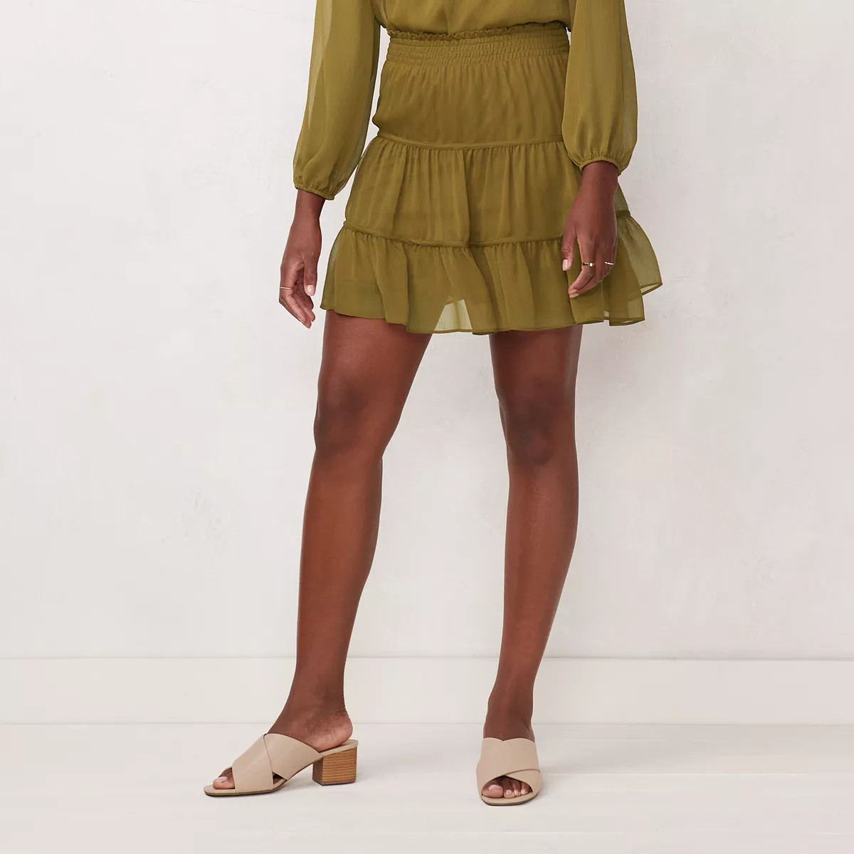 Women's LC Lauren Conrad Smock Waist Mini Skirt | Kohl's