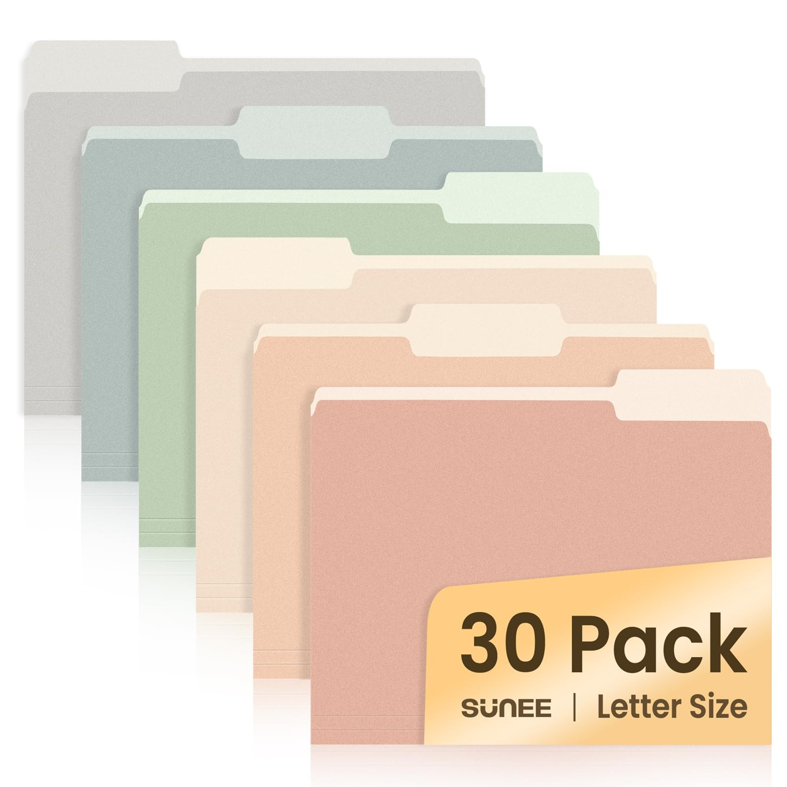 SUNEE File Folders, 30 Pack Manilla Folders 8.5 x 11, Colored File Folders Home Office School Sup... | Amazon (US)