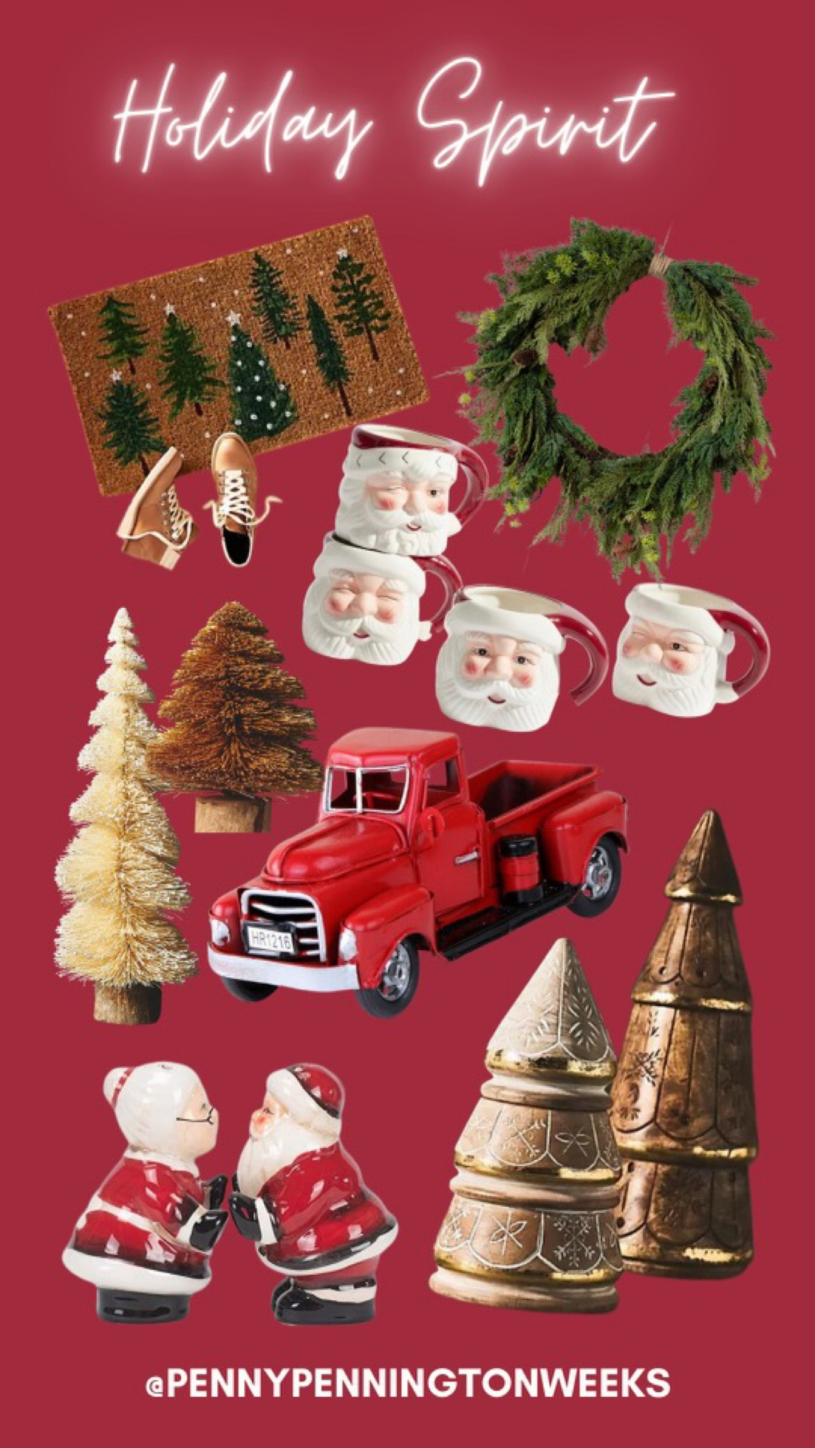 Looking to add a little holiday spirit to your home? You’ll love these ideas. A beautiful wreath, candles, bottle brush trees and more. I’ve also included my pre kit Christmas tree.

#LTKhome #LTKHoliday #LTKSeasonal