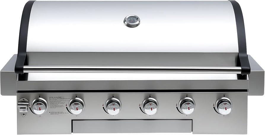 Flintex 40-inch Built-in BBQ Gas Grill (NG/LPG Convertible), 6-Burner Outdoor Kitchen Gas/Propane... | Amazon (US)