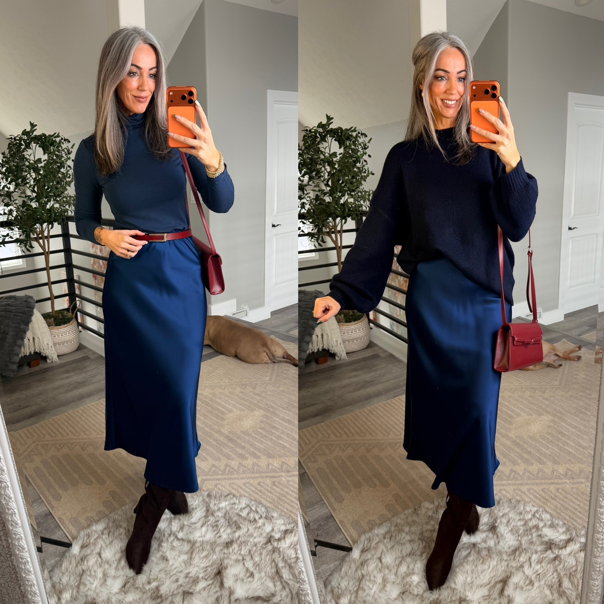 Monochromatic skirt styling!

#LTKOver40