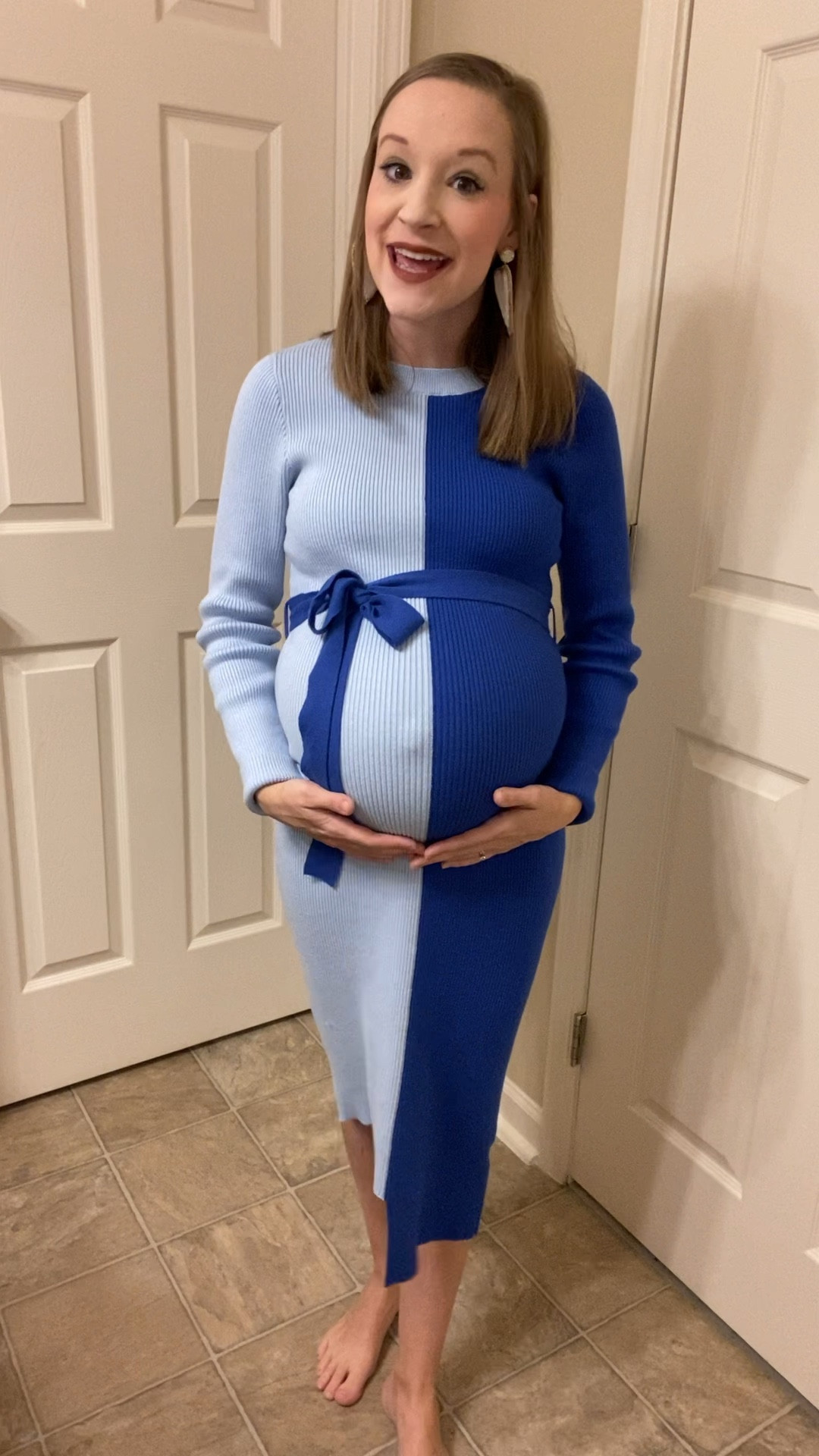 Baby shower outfit idea!! Baby shower dress!! Amazon sweater dress!! Amazon baby shower dress!! Bump friendly! Maternity outfit!! 

#LTKbump #LTKbaby