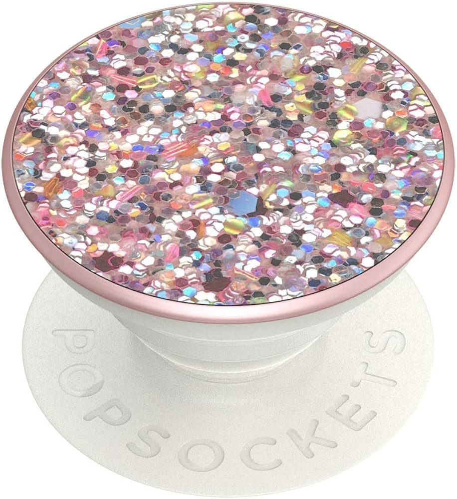 PopSockets Phone Grip with Expanding Kickstand, Glitter PopGrip - Rosebud | Amazon (US)