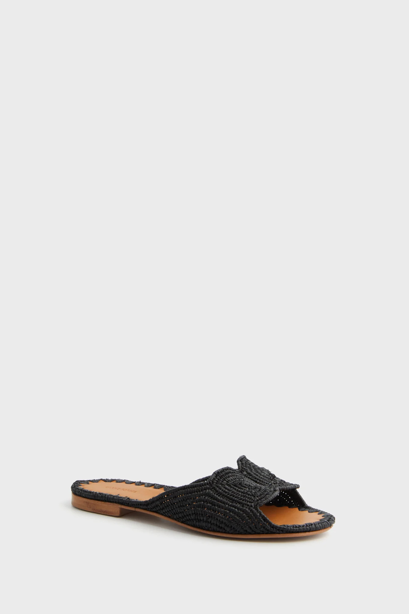 Black Raffia Naima Sandals | Tuckernuck (US)