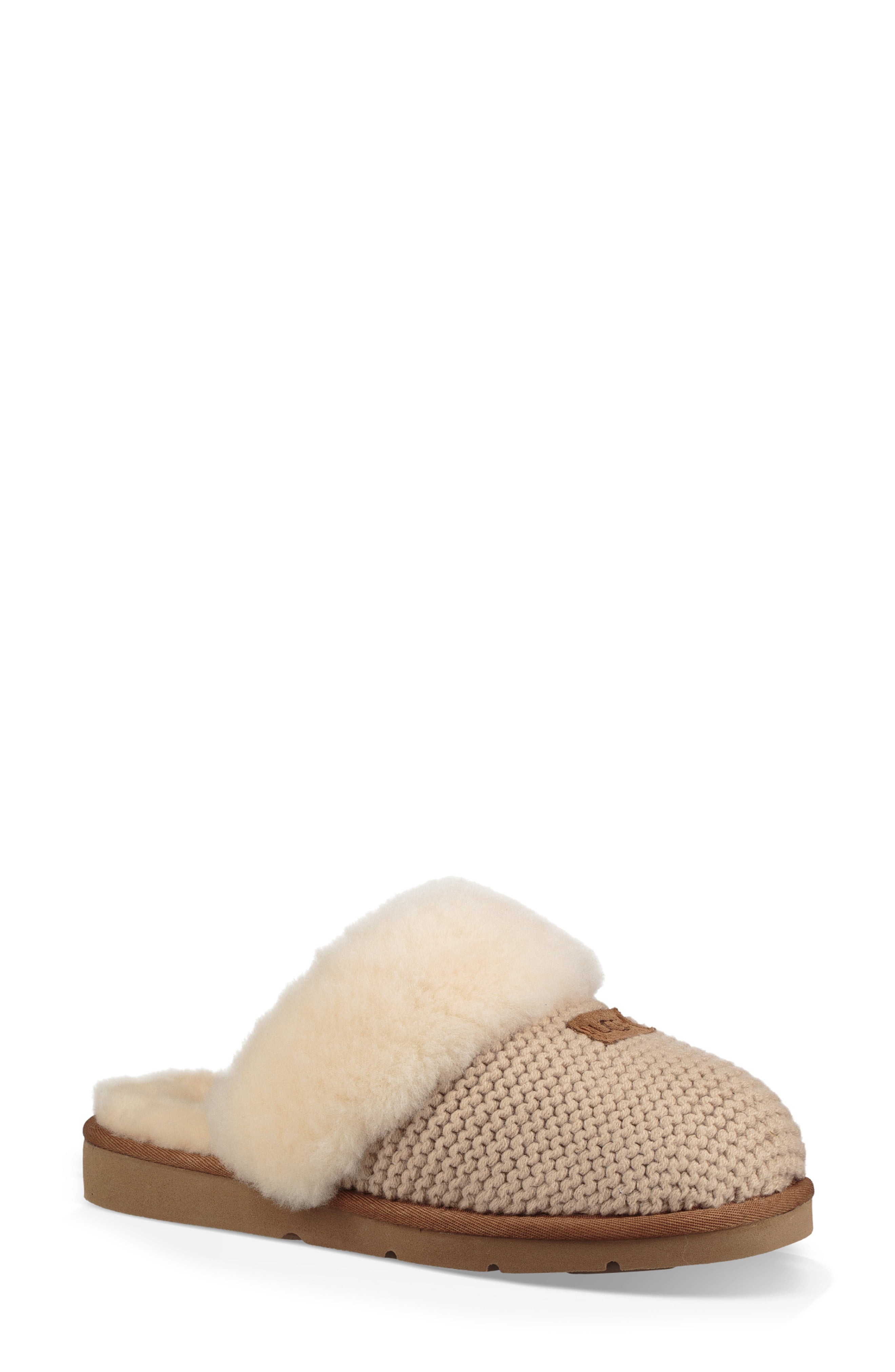 UGG® Cozy Knit Genuine Shearling Slipper (Women) | Nordstrom