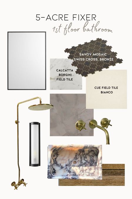 Moodboard for our 1st floor bathroom!

#LTKhome