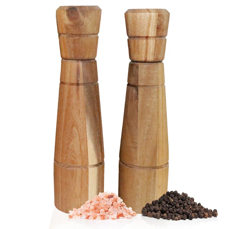 Wooden Salt and Pepper Grinder (Set of 2) | Wayfair North America
