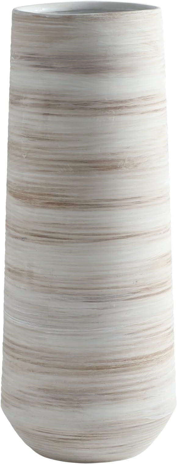 White Flower Vase 13 Inch Tall,Large Floor Vase for Wedding and Housewarming|Ceramic Pampas Grass... | Amazon (US)