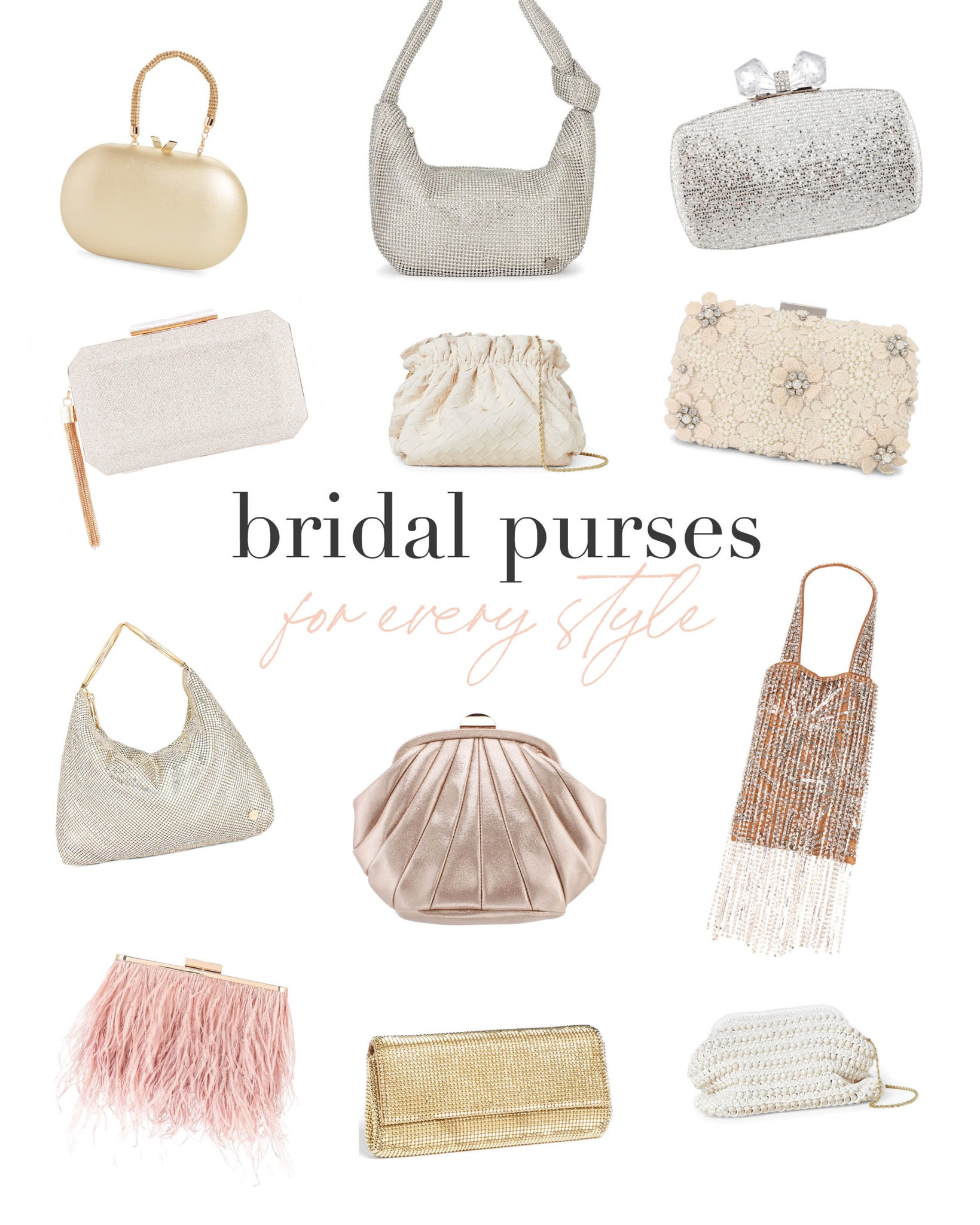 Gorgeous bridal purses for every style bride! 

#LTKstyletip #LTKitbag #LTKwedding