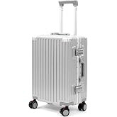 HotWay Carry On Luggage with Spinner Wheels, PC Hard Shell Zipperless Suitcase with Aluminum Fram... | Amazon (US)