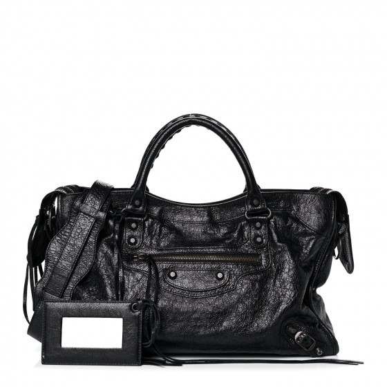 BALENCIAGA Agneau Classic Hardware City Black | Fashionphile