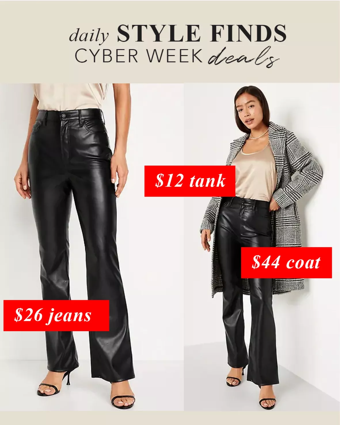 Women's High-Waisted Faux Leather … curated on LTK