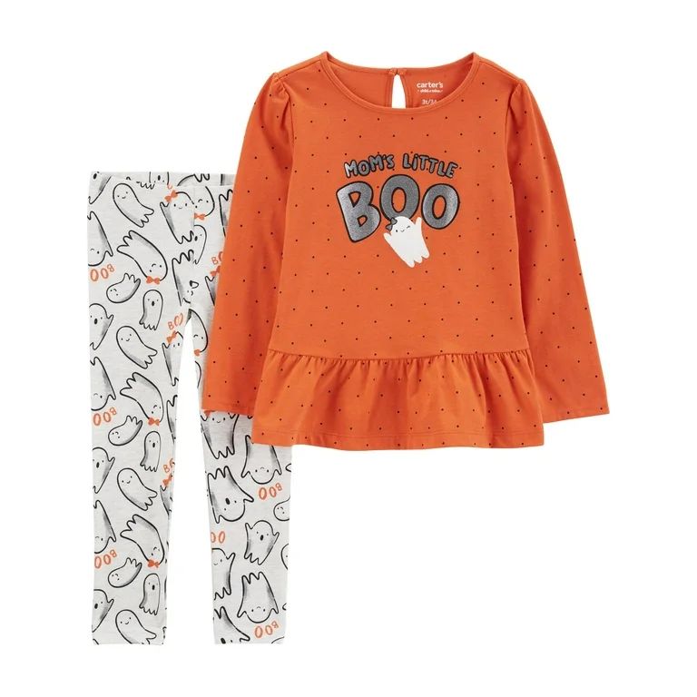 Carter's Child of Mine Toddler Girl Halloween Outfit Set, 2-Piece, Sizes 12M-5T - Walmart.com | Walmart (US)