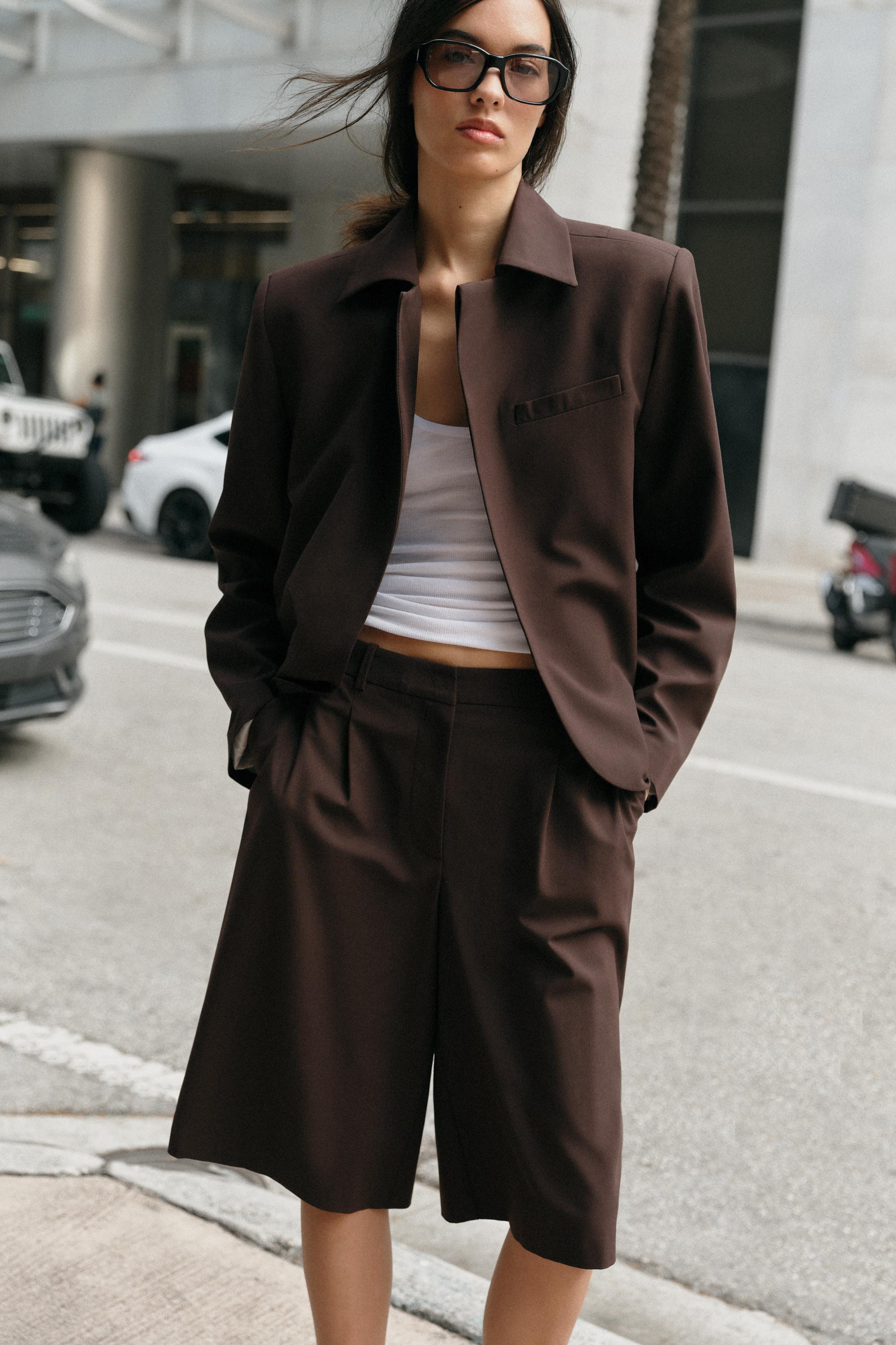 LONG PLEATED SHORTS | Zara US