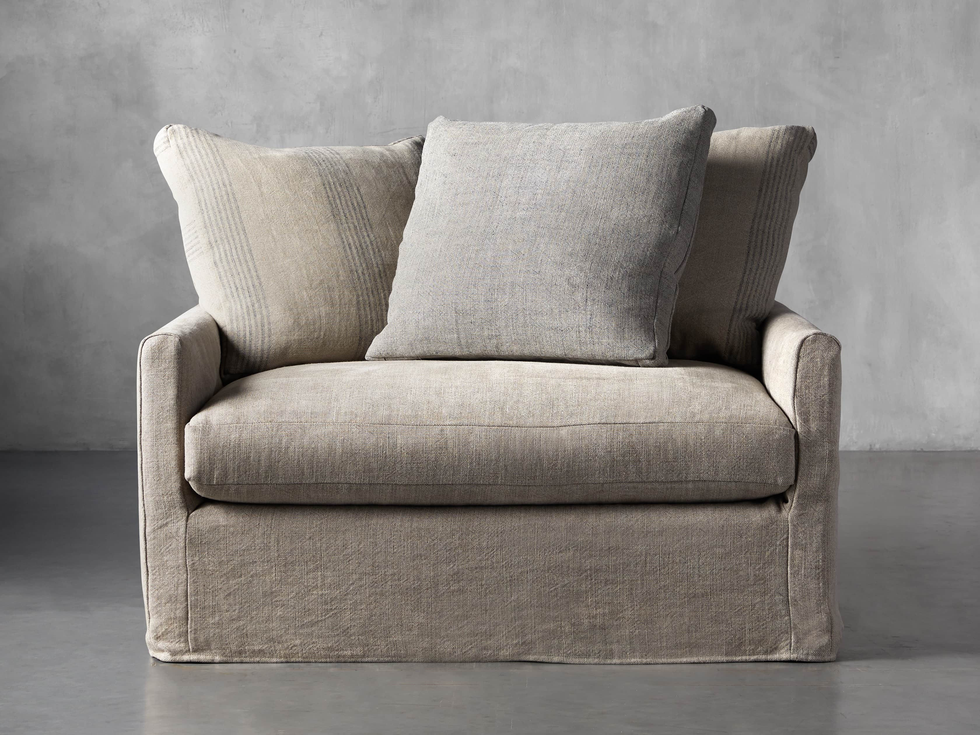 Kipton Petite Slipcovered Scatterback Chair | Arhaus