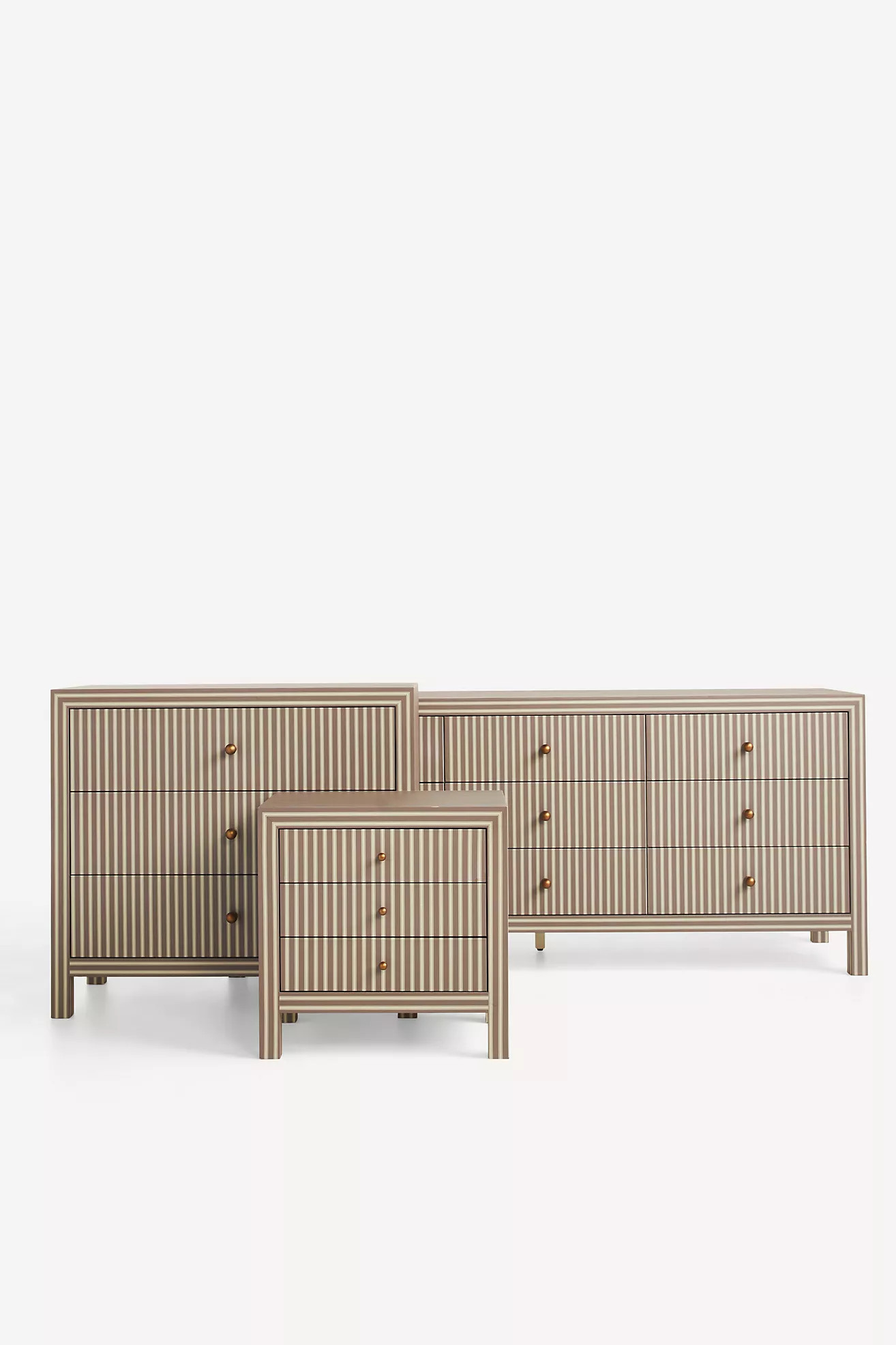 Hale Canvas Three-Drawer Dresser | Anthropologie (US)