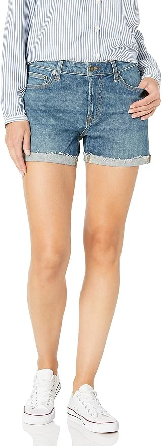 Goodthreads Women's Standard Denim Turn-Cuff Short | Amazon (US)