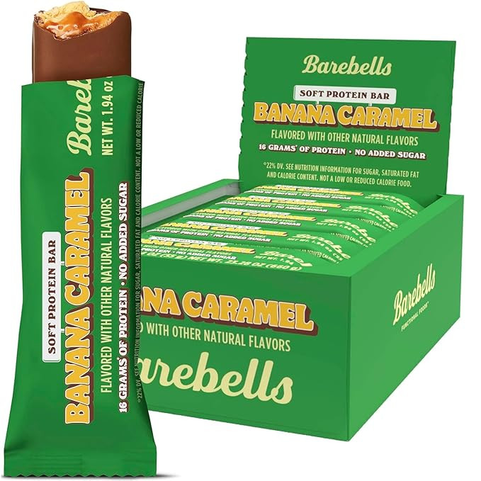 Barebells Soft Protein Bars Banana Caramel - 12 Bars (1 pack of 12) - Protein Snacks with 16g of ... | Amazon (US)