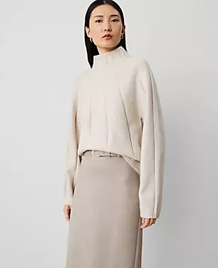 Traveling Stitch Turtleneck Sweater | Ann Taylor (US)