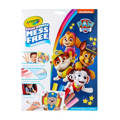 Crayola Color Wonder PAW Patrol Coloring Pages Set | Target