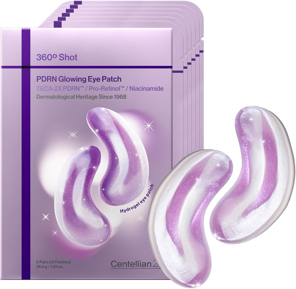 CENTELLIAN 24 360 Shot PDRN Glowing Eye Patch (6 Sets, 12ea) – Instant Depuffing & Dark Circle ... | Amazon (US)