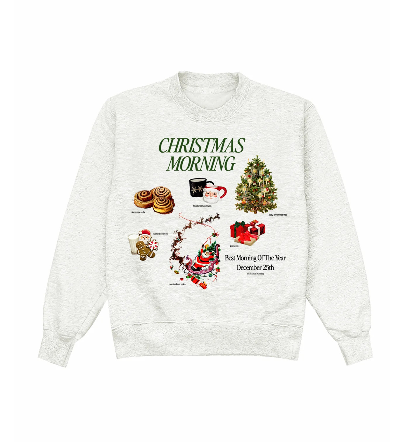 Christmas Morning Heather Crewneck | Shop Kristin Jones