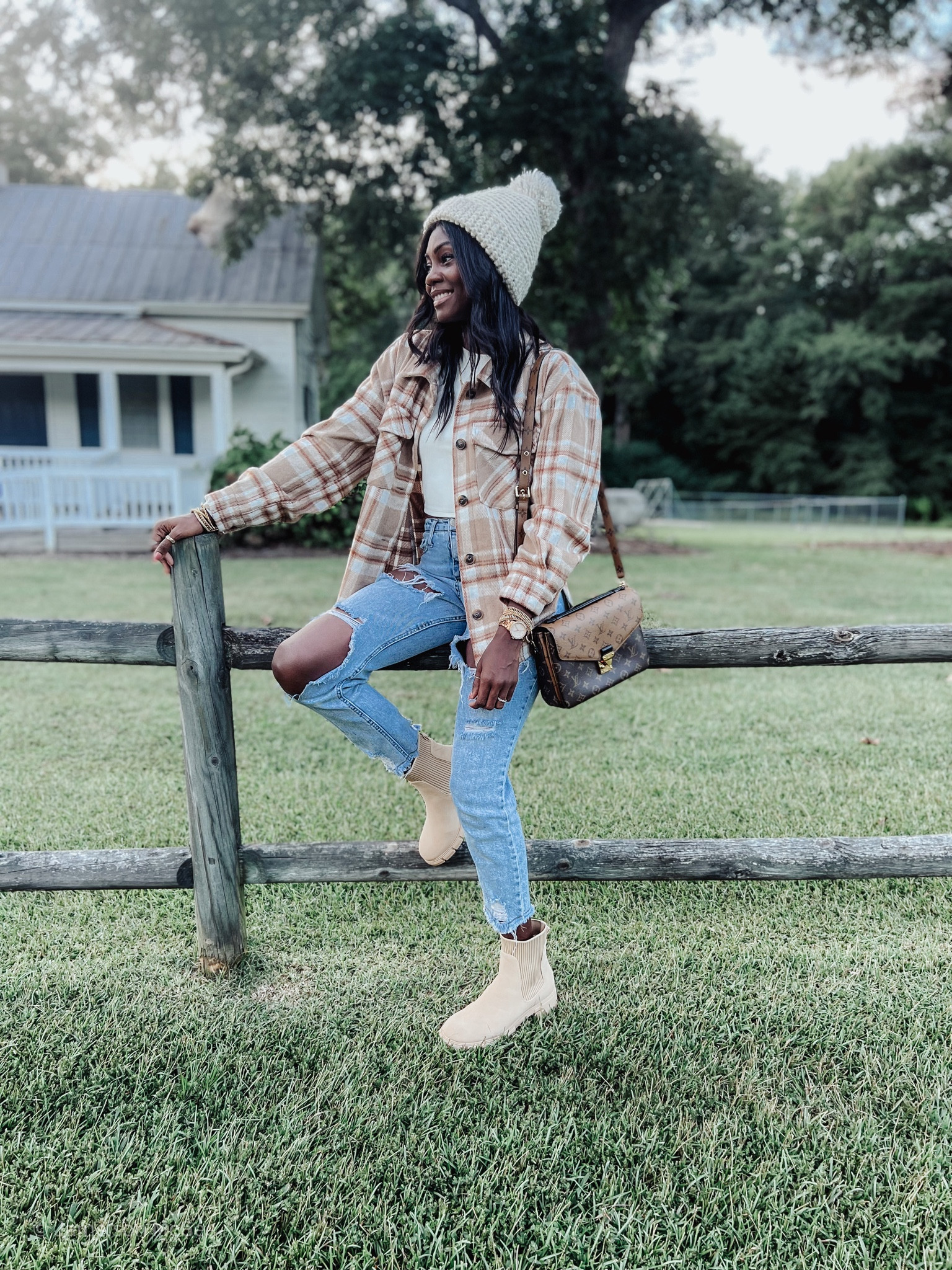 Ready to give y’all fall outfit Inspo… in this hot a** weather 😂

Fall Shacket outfit 
Flannel outfit 
Fall boots 
Abercrombie denim sale 
A&F

#LTKunder50 #LTKSeasonal #LTKFind