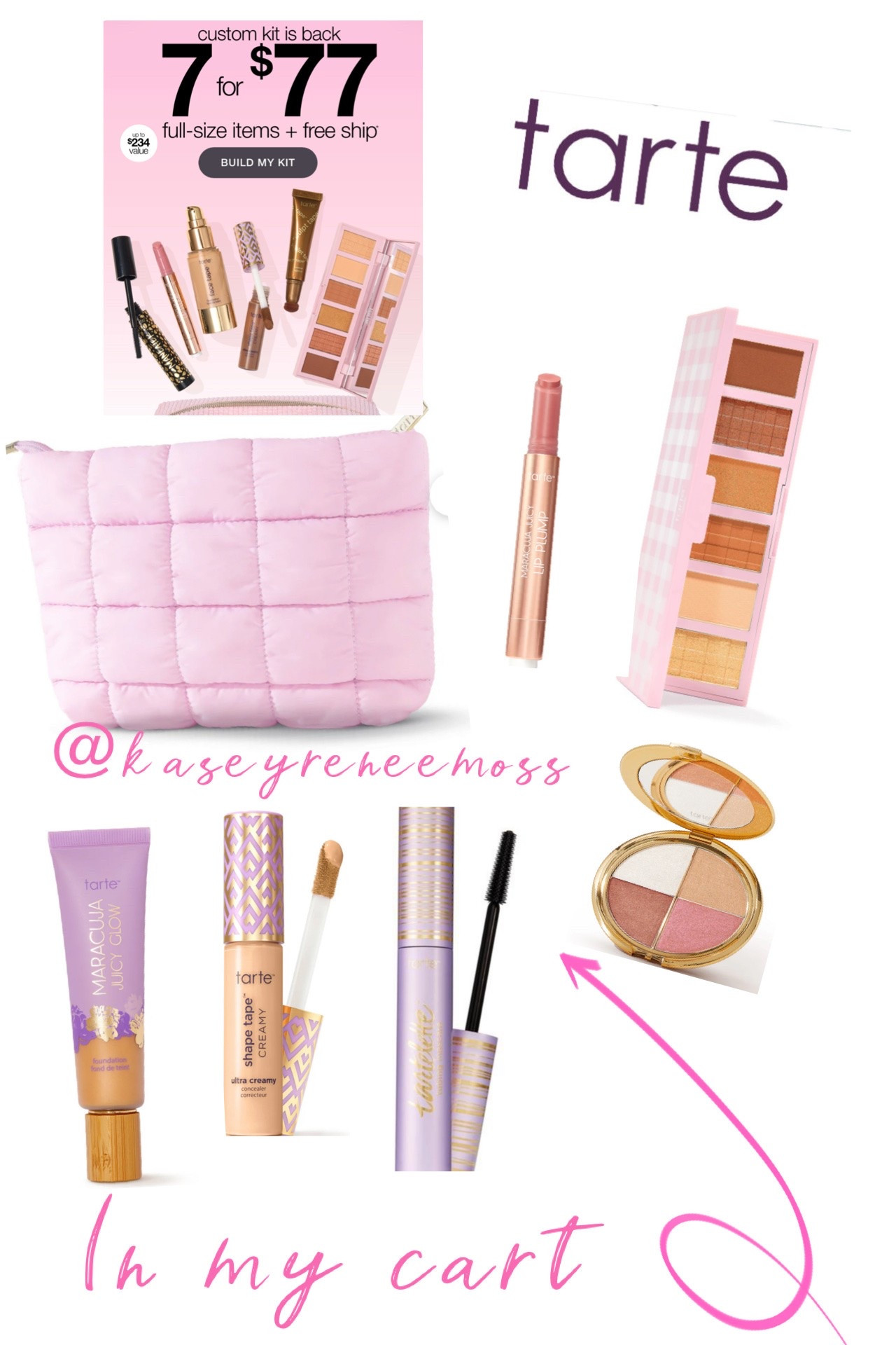 Don’t miss Tarte’s 7 for $77 Sale! Pick 7 full size items of makeup, and build your own custom kit! You can select six full-sized products across categories like foundation, concealer, mascara, and lips, plus a signature makeup bag, all for a flat $77. What’s in your cart? ✨💄💋