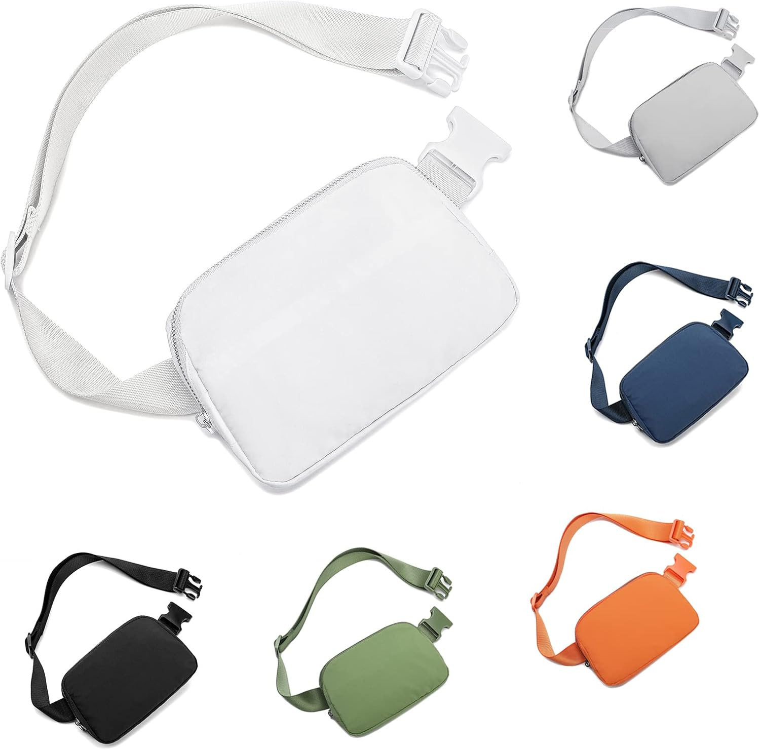 HVJCEZ Belt Bag for Women Men, Fashion Crossbody Fanny Packs Waterproof Mini Waist Bag Bum Bag wi... | Amazon (US)