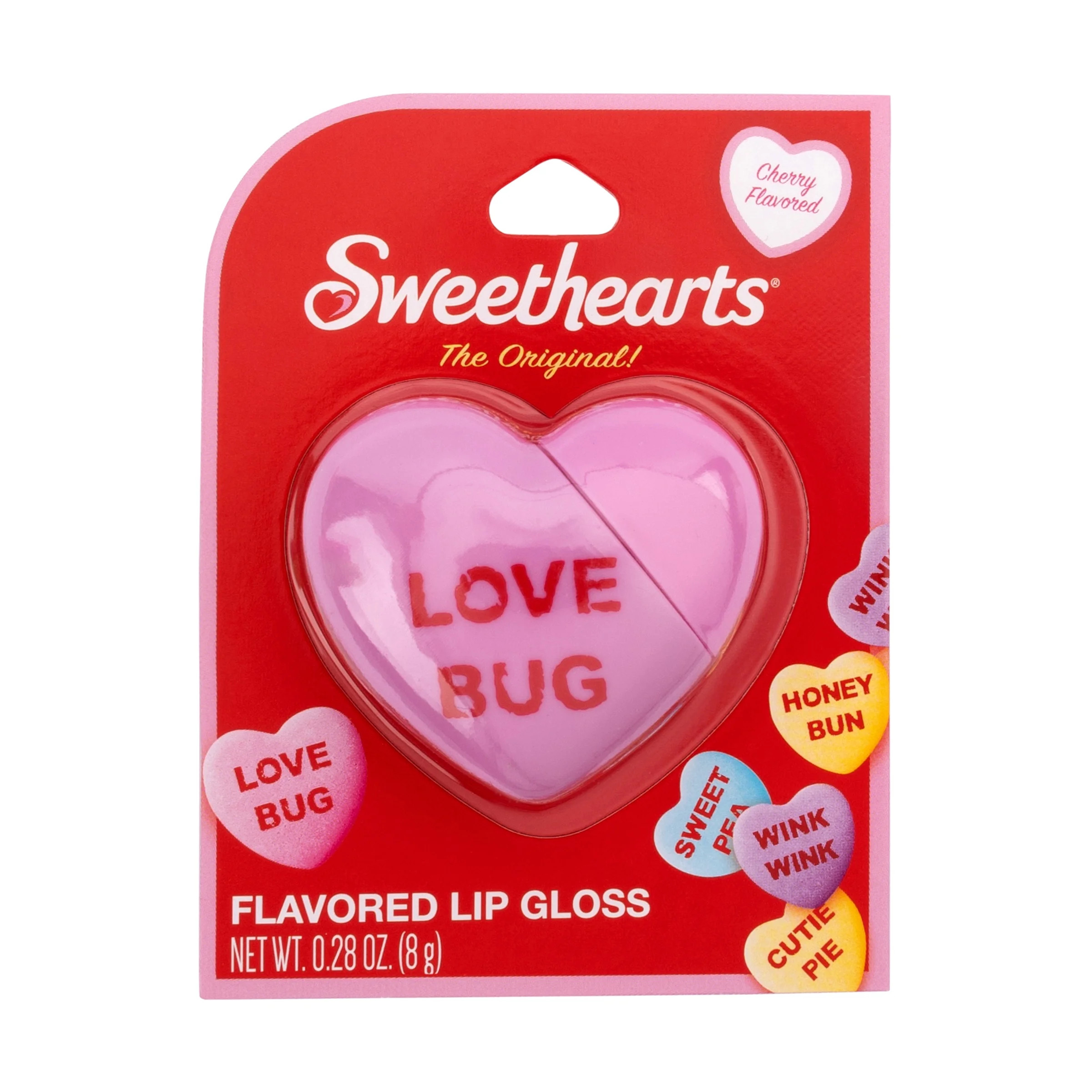 Sweethearts Lip Gloss, Pink, Love Bug, Cherry Flavored, 8g | Walmart (US)