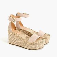 Platform espadrille sandals in suede | J.Crew UK